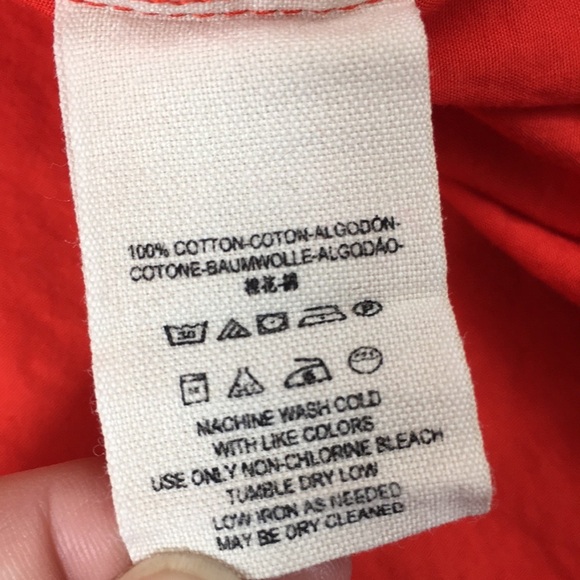 Free People Red Off The Shoulder Sleeve Blouse - Picture 11 of 12